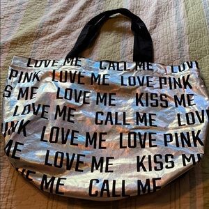 BNWOT Oversized Pink tote bag